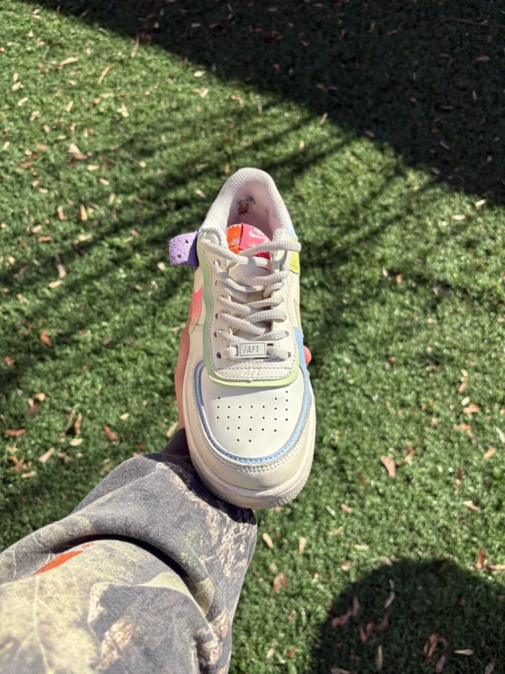 Nike Low-Top Air-Force One Shadow Pastel - Picture 3 of 9
